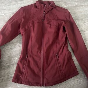 Maroon lululemon define zip up size 8